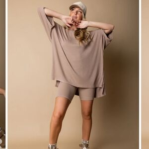 NWT WKND Chasers Tan Set Size L/XL